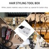 SAFIGLE Hairdressing Tool Storage Organizer Box Removable Compartment 10-Piece Capacity