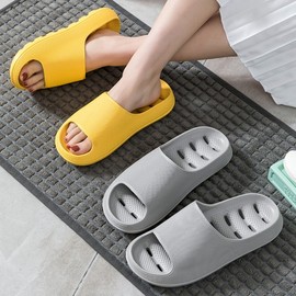 Anti-slip Thick EVA Pastel Bathroom Slippers (4 Colors) Bathroom Slippers (Navy 40-41)