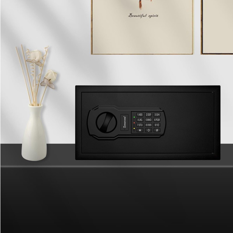 SongYung Fire Resistant Safe Box with Fireproof Waterproof Bag and