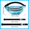16 Pcs Fanny Packs for Women Holographic Fanny Pack Bulk
