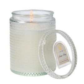 Juniper Berry Aromatique Textured Glass 15 oz Scented Jar Candle w/Lid