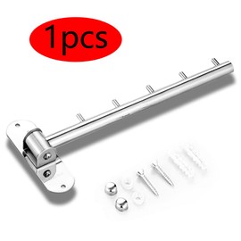 Dtoterul Stainless Steel Clothes Fan Wall Folding Clothes Hook Folding Wall Clothes Rack Wall Clothes Rack Wall Hook Folding Hook Clothes Hook Foldable Stainless Steel for Balcony Bathroom