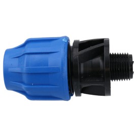 20mm x 3/4" MDPE Male Adapter Compression Coupling Fitting Water Pipe PN16