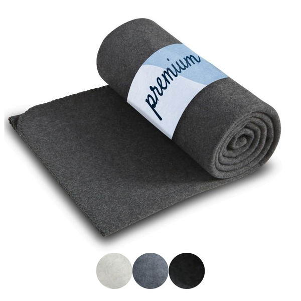 wometo Premium Fleece Blanket Melange OekoTex 130 x 160 cm