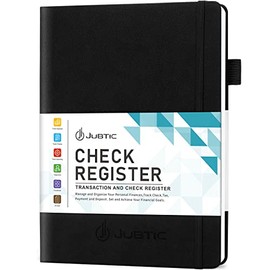 JUBTIC Registros De Cheques De Tapa Dura Para Chequera Personal (7.5X10 ³), Libro Mayor De Contabilidad Para Pequeñas Empresas, Libro De Registro De C