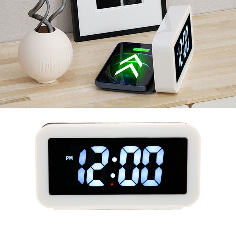 3 in 1 Alarm Clock with Wireless Charging and Night