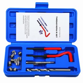 BestsQ Pack of 15 Thread Repair Kit Drill Helicoil Repair Kit Compatible Hand Tool Set for Car Repair Size: M9 x 1.25