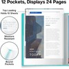 Dunwell Presentation Binder 12-Pocket, Displays 24 Pages, 8.5x11 Portfolio Binder