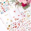 Merzio 4 Sheets Wedding Stickers for Scrapbooking, Waterproof Scrapbook Stickers