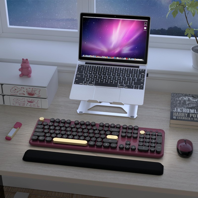 Links9+ Wireless Keyboard and Mouse Combos, Retro Keyboard and Mouse