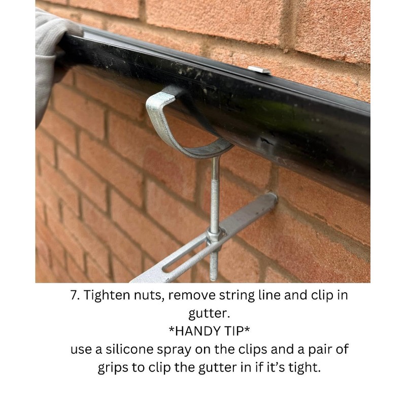 1pc Surefix Adjustable Rise & Fall Gutter Bracket, Adjustable Height