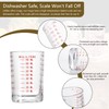 GLASKEY 2 Pack Shot Glass Measuring Cup Set,3 oz/90ml Liquid