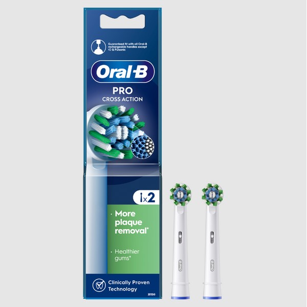 Oral-B Cross Action Replacement Heads 2 Items