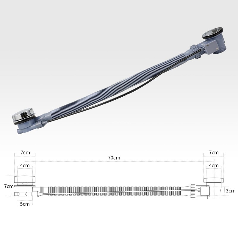 G1 1/2" Bath Waste & Overflow Kit - Pop Up