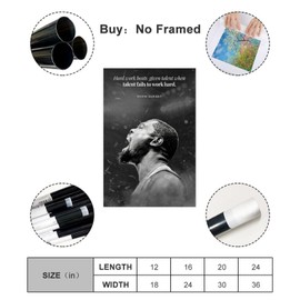 shangyang Kevin Durant Canvas Poster Bedroom Decor Sports gift Unframe:12x18inch(30x45cm)