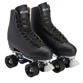 Chicago Quad Roller Skates for Girls & Boys – Durable, Top Performance Indoor/Outdoor Use or Roller Derby - Classic Deluxe Leather High-Top Boots with 60mm Urethane Wheels & Semi-Precision Bearings