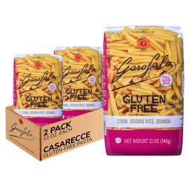 Garofalo - Premium Gluten-Free Casarecce Pasta, Italian Made, Corn, Rice, Potato & Quinoa Blend, Bronze-Drawn, Al Dente (2 pack)