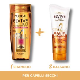 L'Oréal Paris Elvive Rapid Reviver Intensive Conditioner Exceptional Oil Enriched with Amino Acid and Jojoba Oil for Dry Hair (Pack of 3)