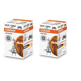 Osram H7 Halogen Headlight Bulbs 64210L 12V 55W Made In Germany 2 Piece Set