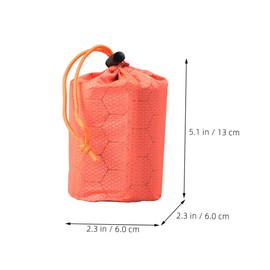 Happyyami 2St Camp-Schlafsack-Aufbewahrungstasche Campingplane Netz Camping-Essentials Wasserdicht Schlafsack Outdoor tragbarer Schlafsack Rettungsschlafsack -Schlafsack Aluminiumfolie