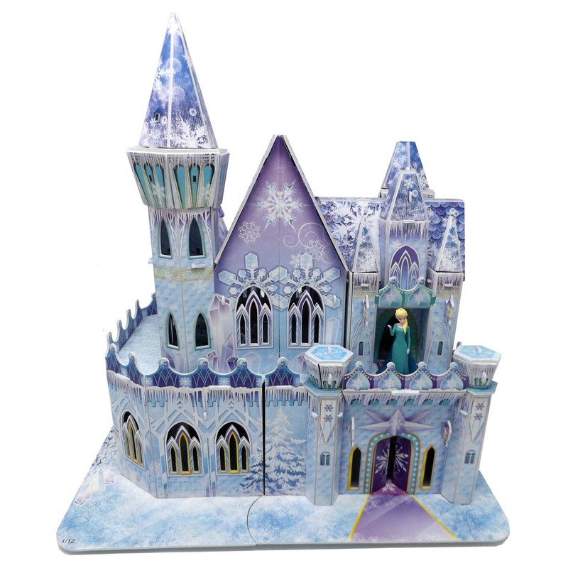 Brigamo Magic Elsa Ice Palace Dollhouse Castle for Craft &