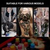 Rayyl Tattoo Ink Cup Holder with 100 Ink Caps, Skull