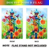 YMYIELD Whimsical Bird Garden Flag 12x18 Inch Double Sided Welcome