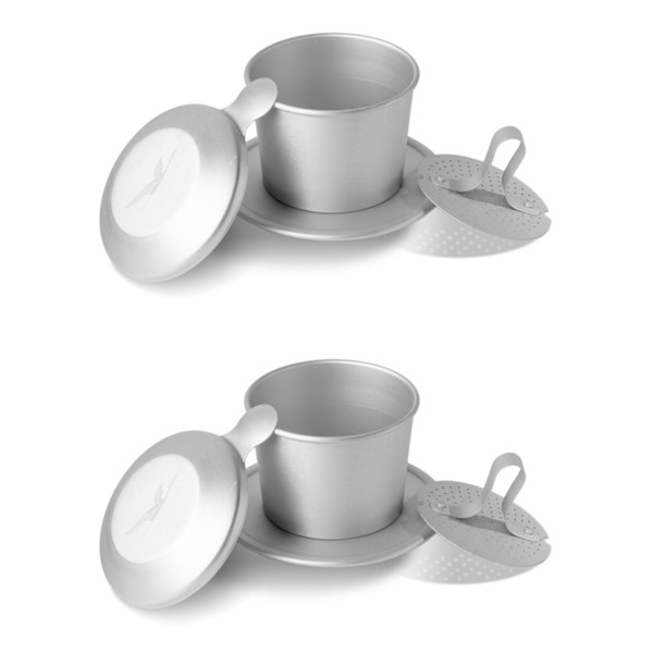 Birdee Phin Coffee Filter - 6 oz Set Silver -