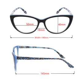 CRGATV Reading Glasses 3 Pack Blue Light Blocking Computer Readers for Women Stylish Cat Eye Design Anti Eyestrain & Glare +1.25 Strength