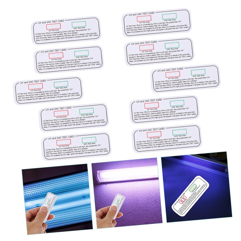 CHILDWEET 10pcs Uv Test Cards for Home Use Testing Strips