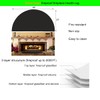 63″x37″ Extra Large Half Round Fireproof Fireplace Mat Hearth Rug
