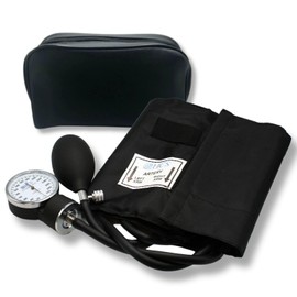 HCS Extra Large Blood Pressure Cuff, Manual - Adult BP Cuff - XL Manual Blood Pressure Cuff Arm Monitor - Aneroid Sphygmomanometer - Medical Grade, Home Use, Elderly Care - w/Carrying Case