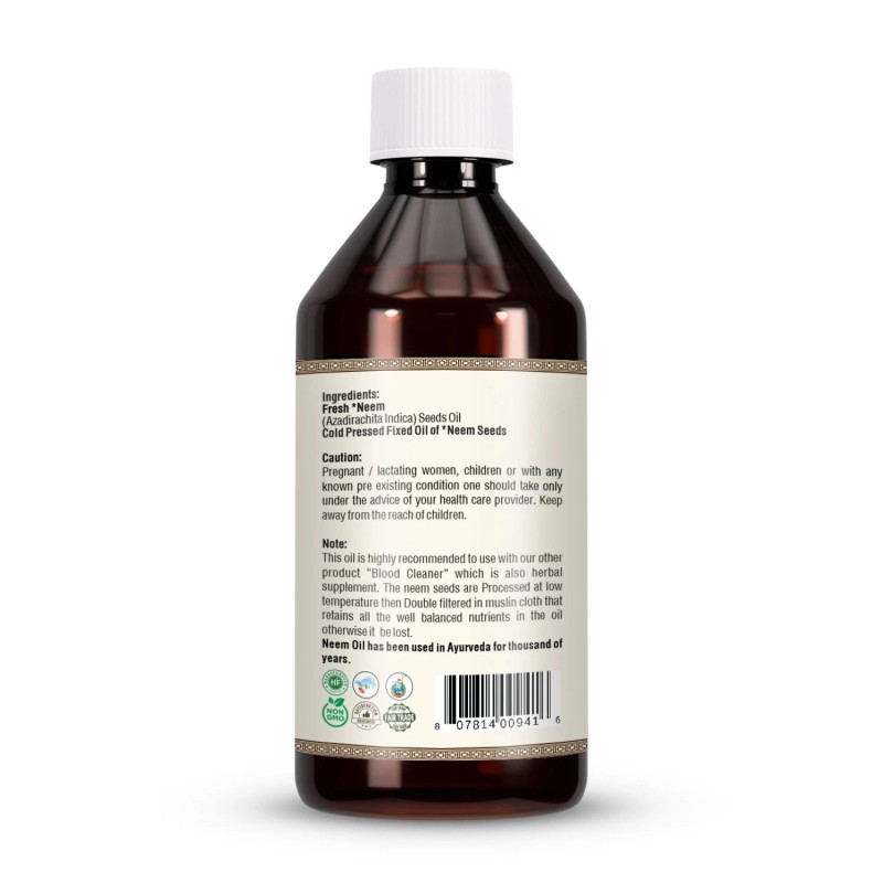 Herbsforever Neem Oil – Cold Pressed Premium Oil – Non