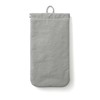 MUJI 84475719 Wrinkle Nylon Flat Pouch with One Hand, Gray,