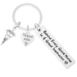 Kivosliviz Nurse Preceptor Keychain - Gifts for Women & Men, Nurse & Teacher Appreciation, Clinical Instructor Jewelry