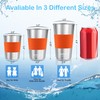 16 oz Stainless Steel Pint Cups with Silicone Sleeves 16oz/500ml