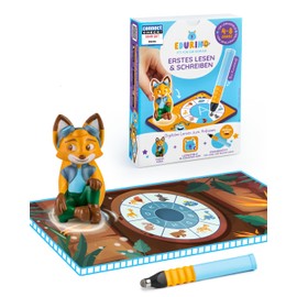 Edurino Starterset Mika Erstes Lesen & Schreiben (Stufe 1) ab 4 inkl. Eingabestift | Innovatives und digitales Lernspiel | Spielerisches Lernen von Buchstaben, Silben & Reimen