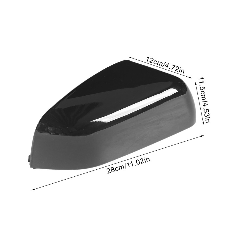 2PCS Door Mirror Cover LR019962 Glossy Black Replacement for LAND