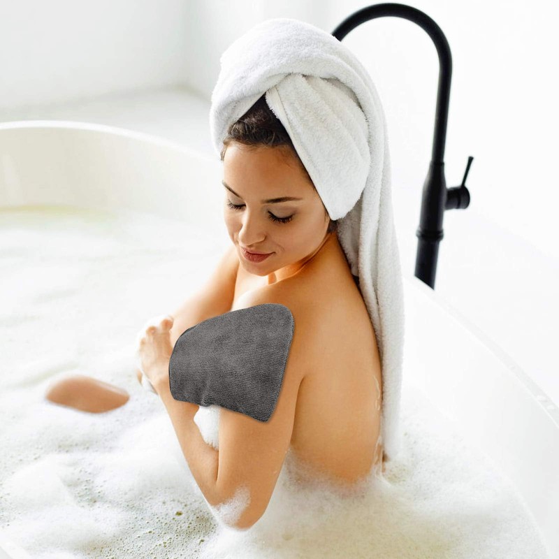 PHOGARY Pack of 10 Microfibre Body Wash Mitts, Soft Face