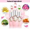 Btspring Clear Flower Jelly Lipstick, 6 Packs Nutritious Moisturizer Lip