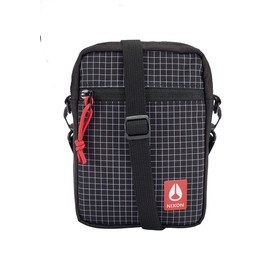 NIXON Stash Bag - Black/Red - Made with REPREVE® Our Ocean™ and REPREVE® recycled plastics.