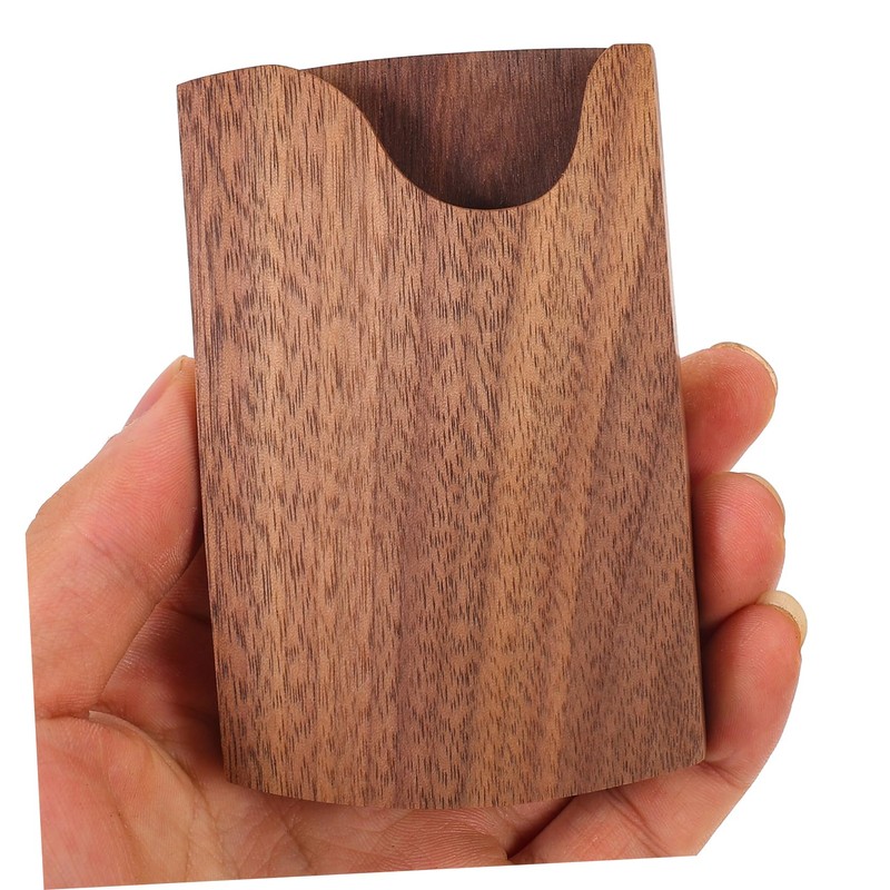 Operitacx International Travel Must Haves Wooden Card Box Business Card