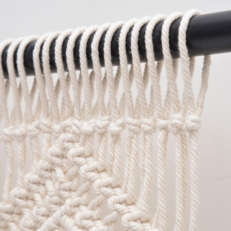GCOVELIS Boho Valance Macrame Curtains for Windows Macrame Valance for
