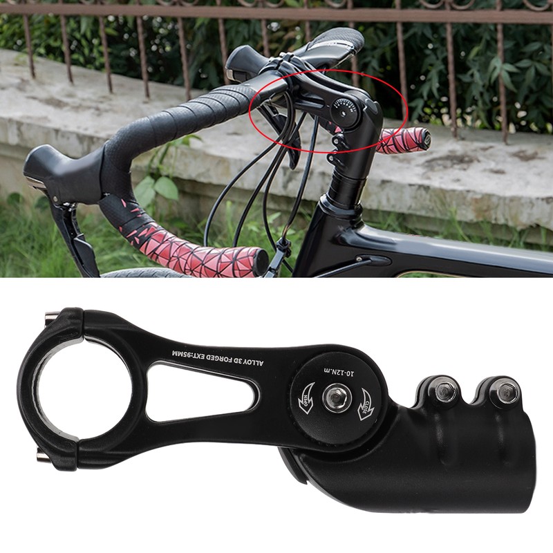 Aluminum Alloy Bike Adjustable Stem Riser 31.8x95mm Road Mountain Bike