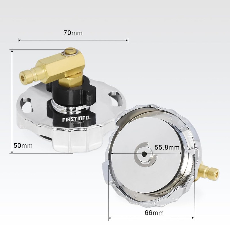 FIRSTINFO A1163HKH1 Metal Master Cylinder Reservoir Adapter, Compatible with Honda