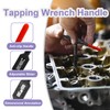 Treki Adjustable Tap Wrench Handle, M4-M12 Thread Tap Holder with