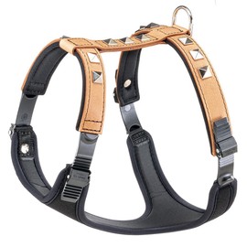 Ferplast Giotto Luxor Dog Harness, M, 40 - 50 cm/ 60 - 70 cm, Beige