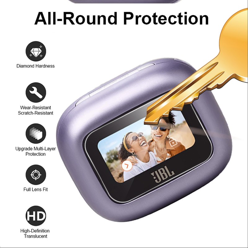 GIOPUEY Screen Protector for JBL Live Buds 3, HD Ultra