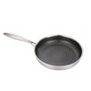 VINGO Cookware Fry Pan & Tempered Glass Lid with Stay