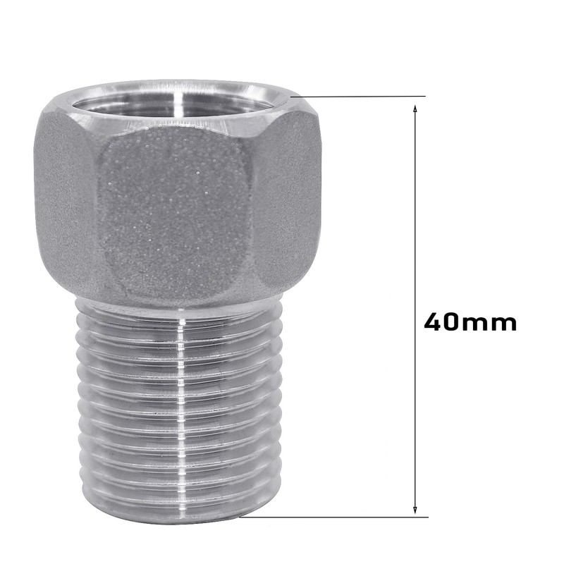 Beduan 1/2" Female to 1/2" Male Extension Pipe Nipple Connector,